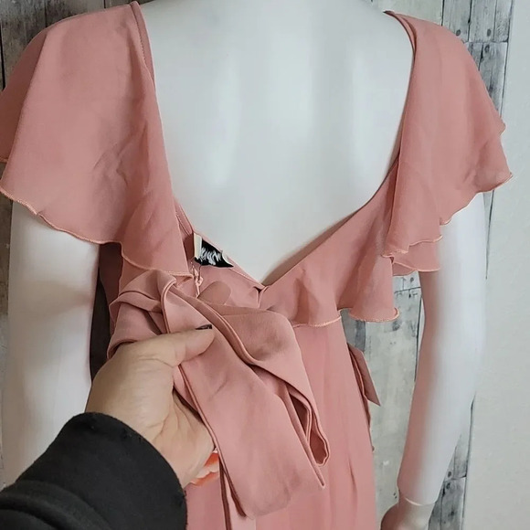 Show Me Your MuMu Granada Dress In Ballet Chiffon - Picture 8 of 12